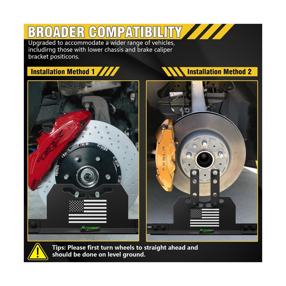 2026 Upgraded Wheel Alignment Tool, 2 PCS Toe Alignment Tool Plates Without R...