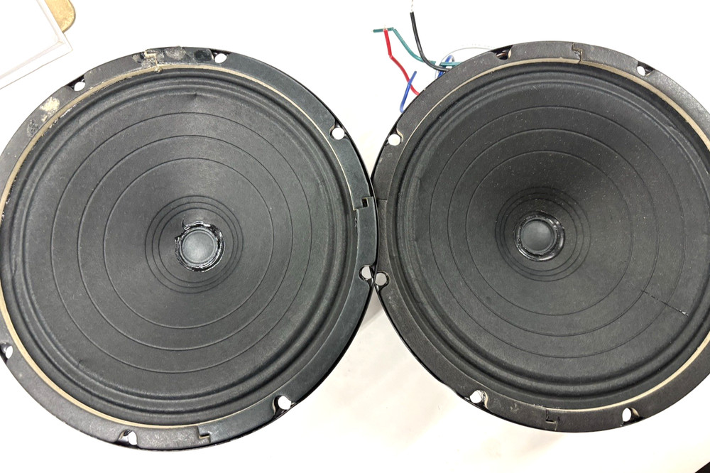 1 Pair (2 Speakers) Rauland Borg 8" Dual Cone Intercom Speaker Assemblies USO188