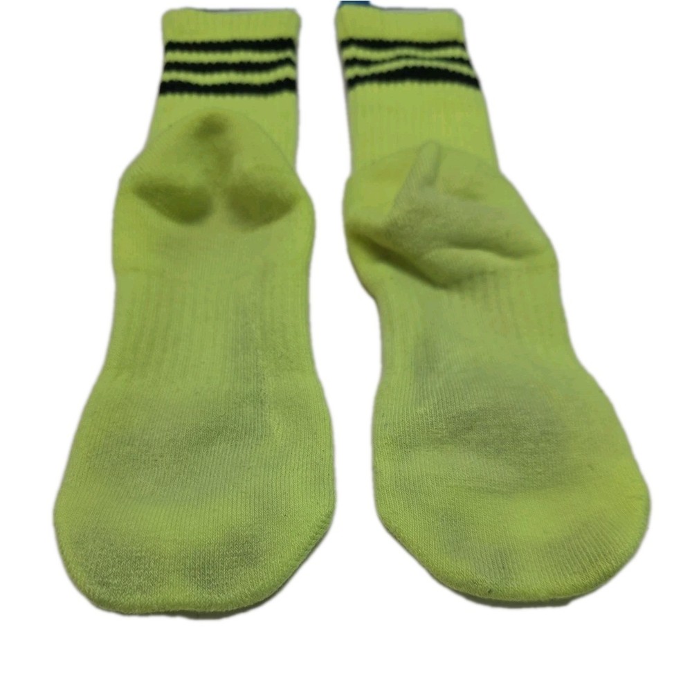 Adidas Neon With Black Stripes Socks