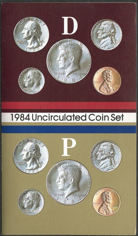 1984 UNCIRCULATED SET IN ORIGINAL US MINT PACKAGING (10 PC)