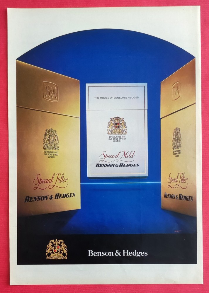 Press advertisement: BENSON ET HEGGES 1986