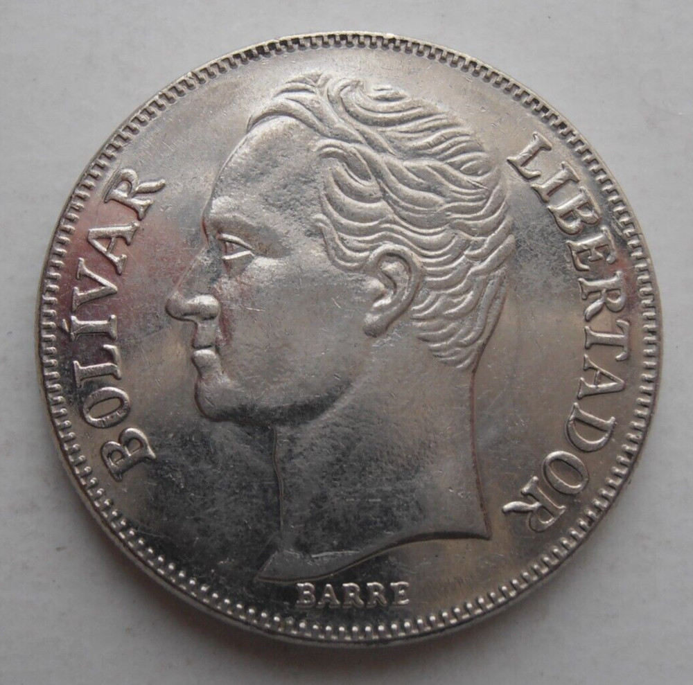 VENEZUELA 5 BOLIVARES 1990