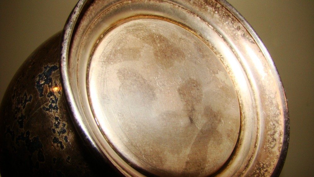 Sheridan Silver Co Silver On Copper Water Pitcher 6.5" Vintage