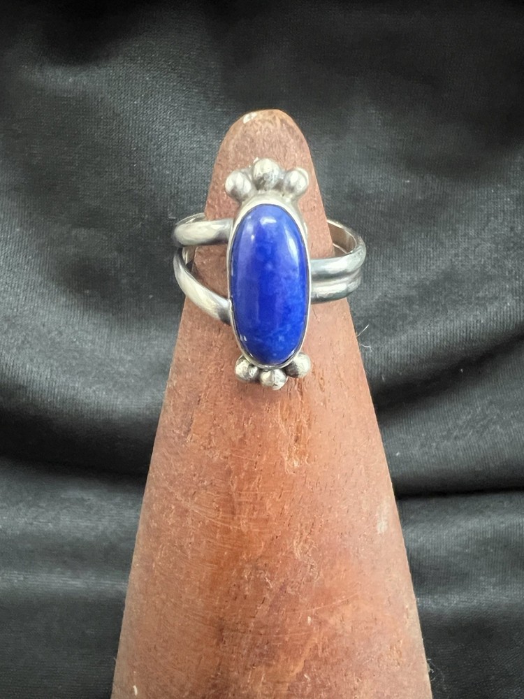 Native American Danny Henio Lapis Adjustable Ring