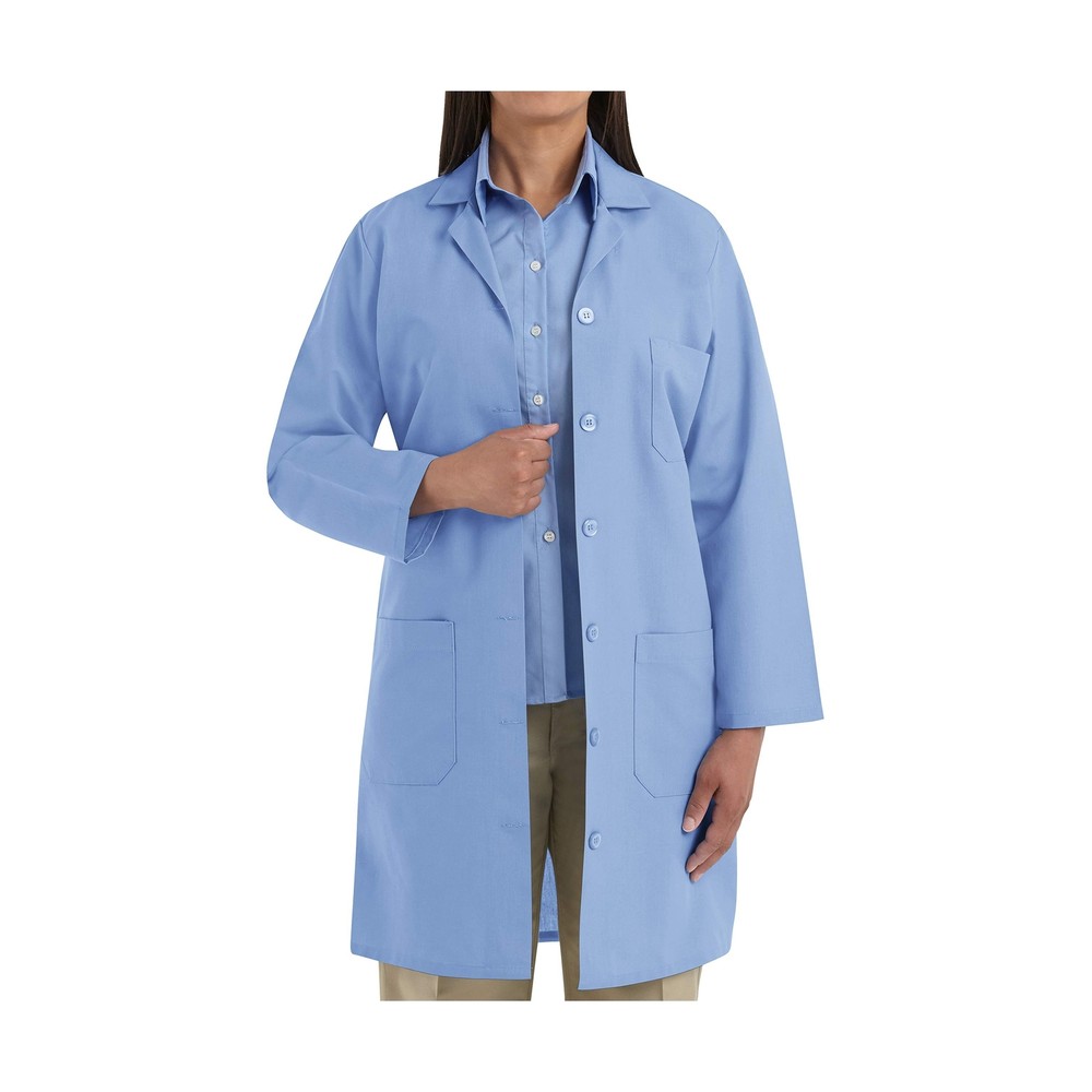 Red Kap Women's Lab Coat Small Light Blue