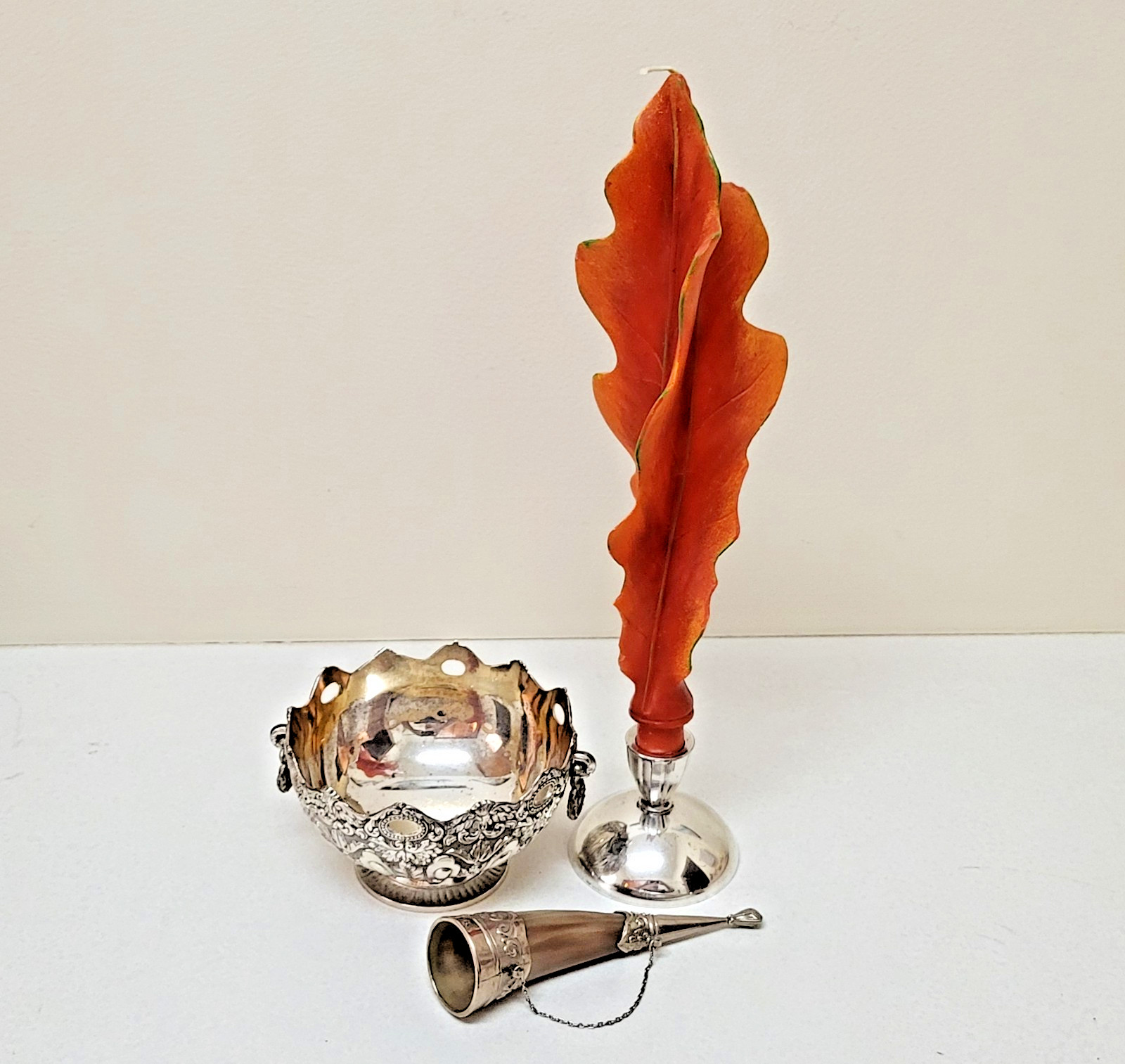 Vtg Silverplate Gold Bowl Candy Dish 5x3" Ornate Handles Embossed Raimond Japan