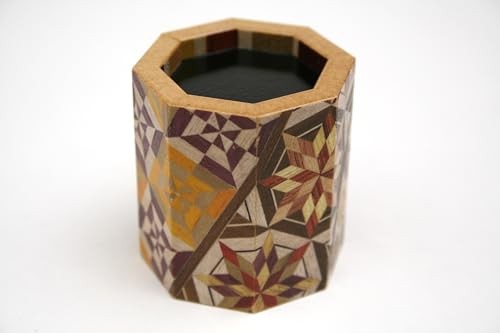 Marquetry Octagonal Toothpick Holder