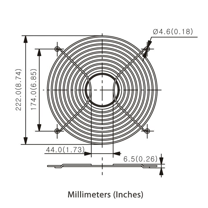 AC Infinity 254mm Wire Fan Guard