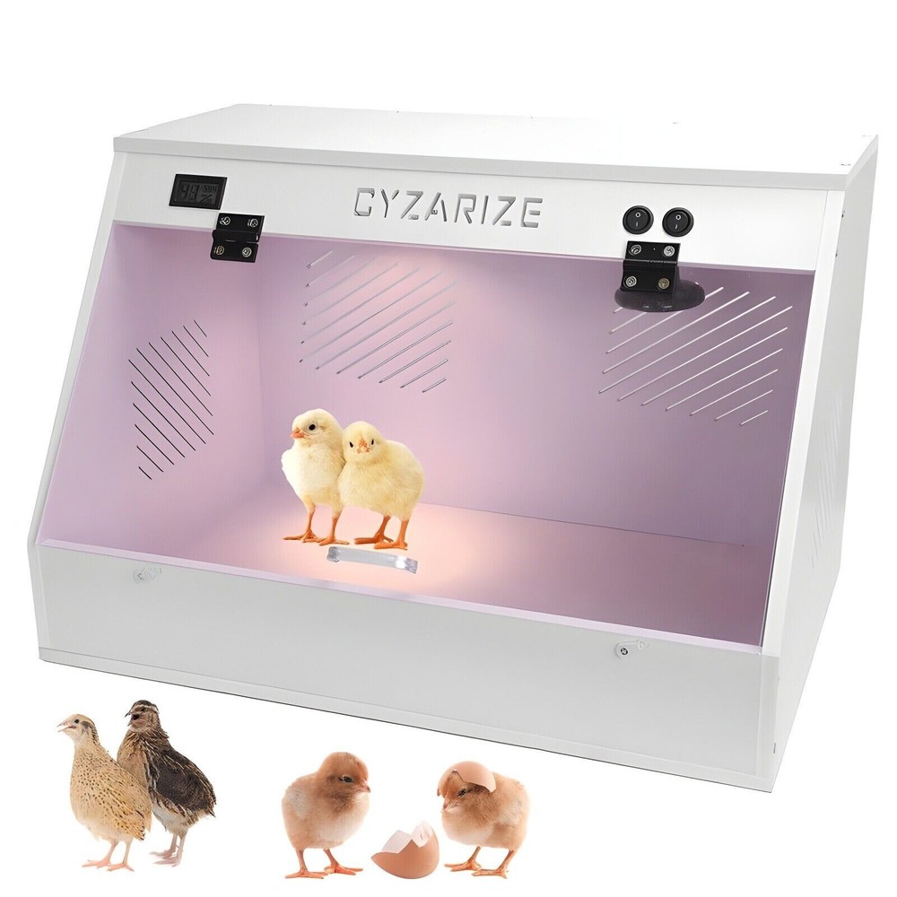 Chicken Brooder Box Chick Brooding Box with Heat Lamp (Holds 12-18 Chicks) NEW!