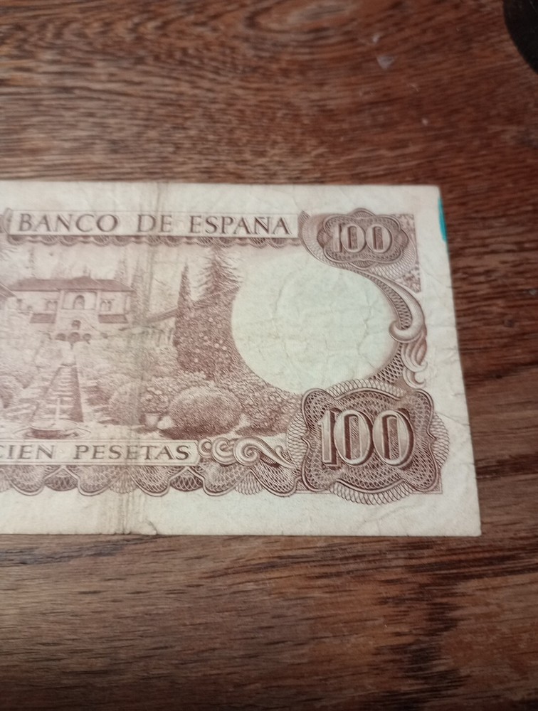 1970 SPAIN 100 PESETAS BANKNOTE UNC
