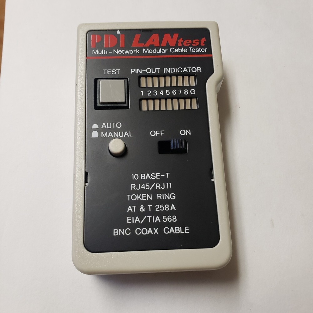 PDI LAN Test Cable Tester Multi Network Modular cable tester