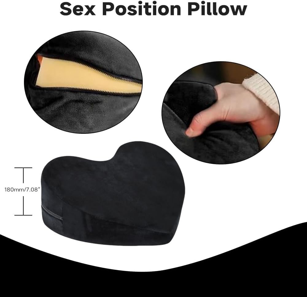 Intimacy Positioning Pillow – Soft Foam Support Cushion for Couples, Ergonomic