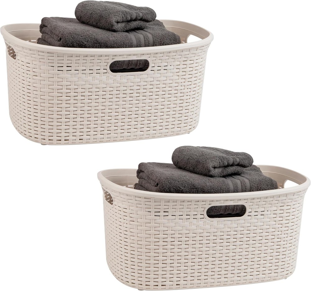 Laundry Basket, Clothes Hper, Premium Wier Design, Plastic