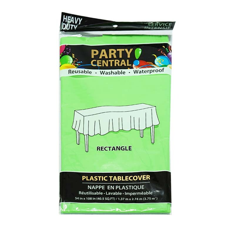 3 Pack Plastic Tablecloths 54"x 108" Washable Rectangle Plastic Table Covers New
