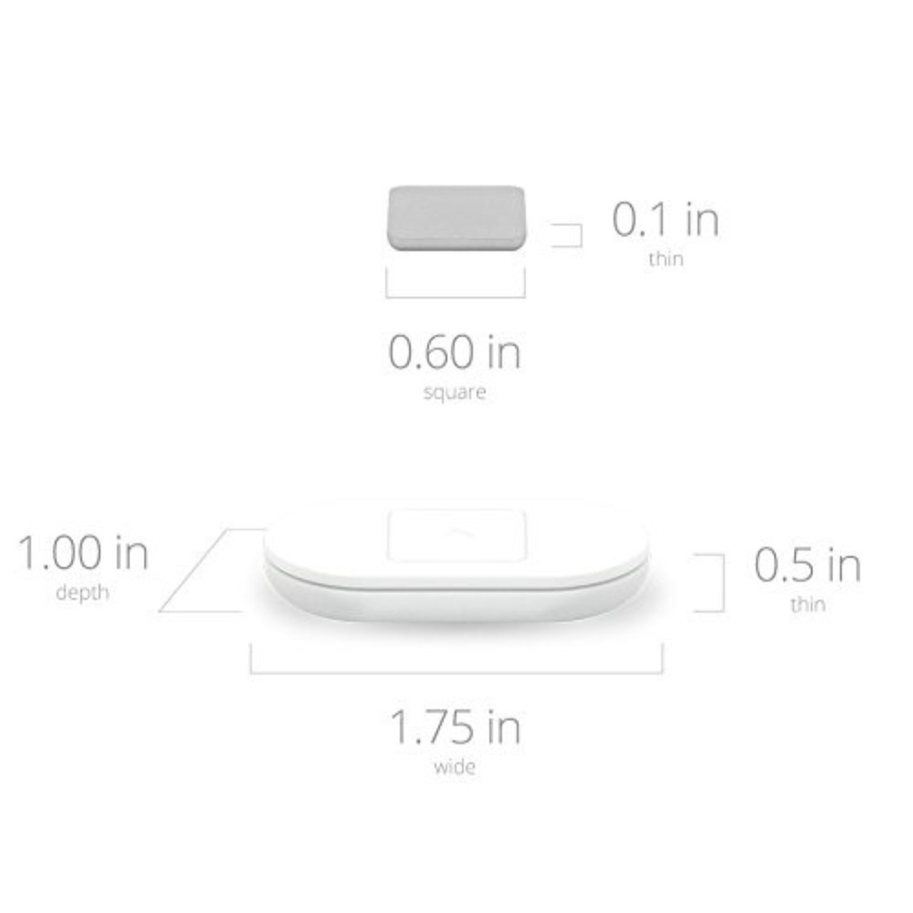 Lumo Lift Posture ‎Coach and Activity Tracker for iOS, Battery Powered, White