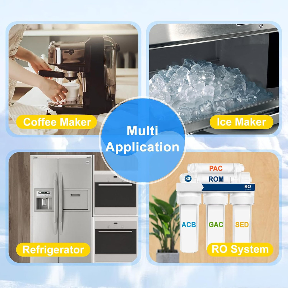 Universal Inline Water Filter & Ice Maker Installation Kit (1/4" Quick Connect)