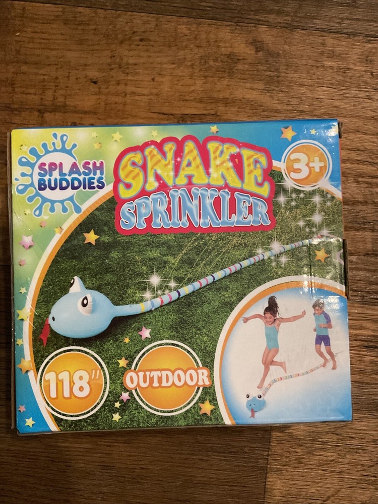 Splash Buddies Snake Sprinkler outdoors 118”