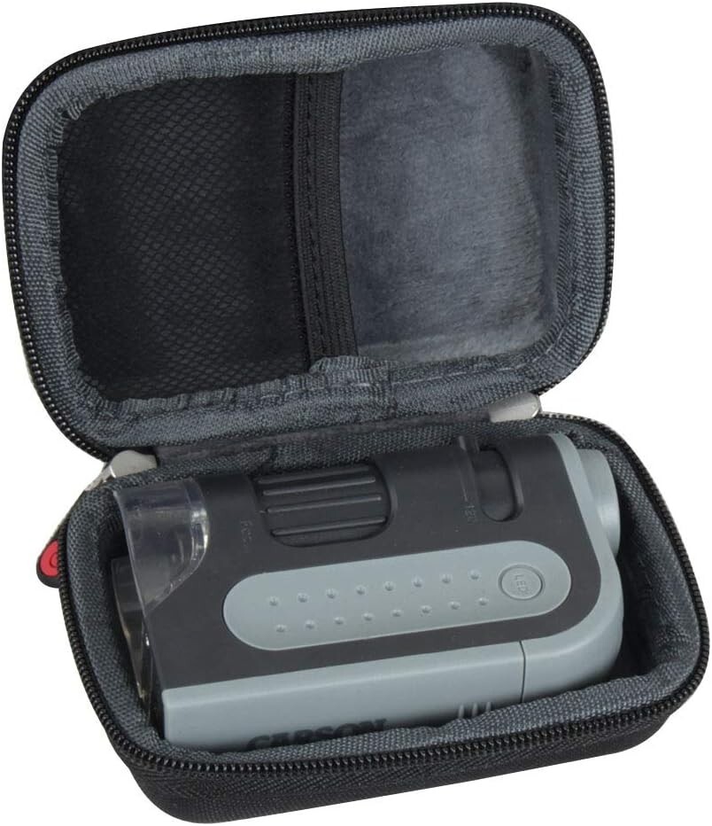Custom Fit Hard Case for Carson MicroBrite Plus 60x-120x Pocket Microscope
