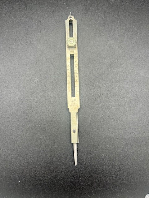 Vintage amco protractor measurement tool w/case