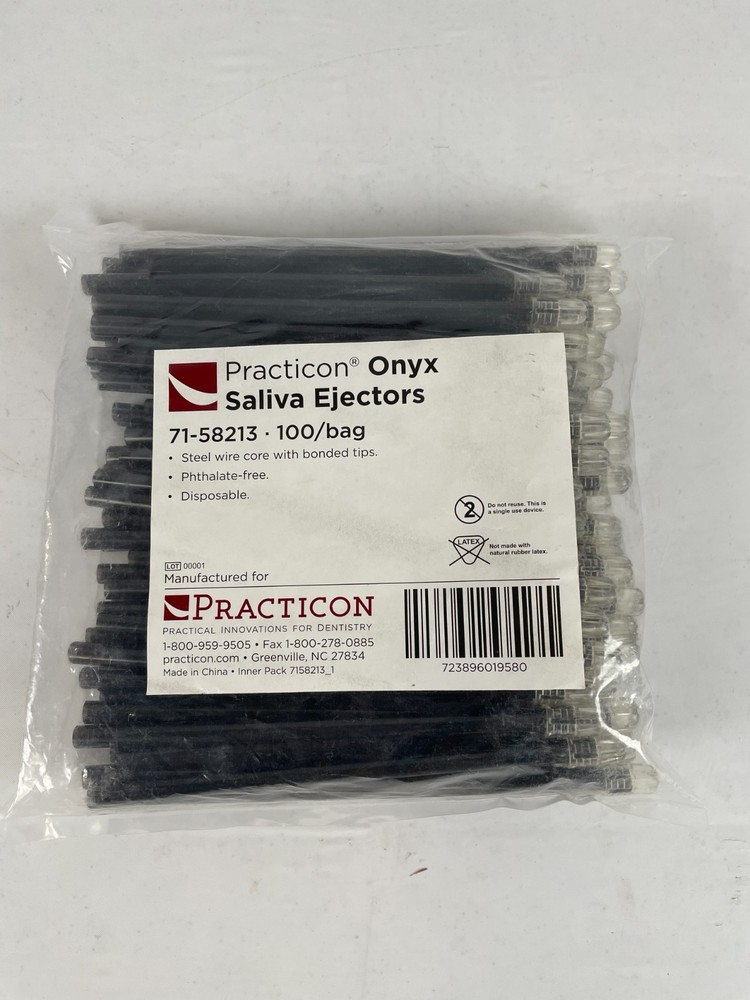Practicon Onyx Saliva Ejector 100 cnt