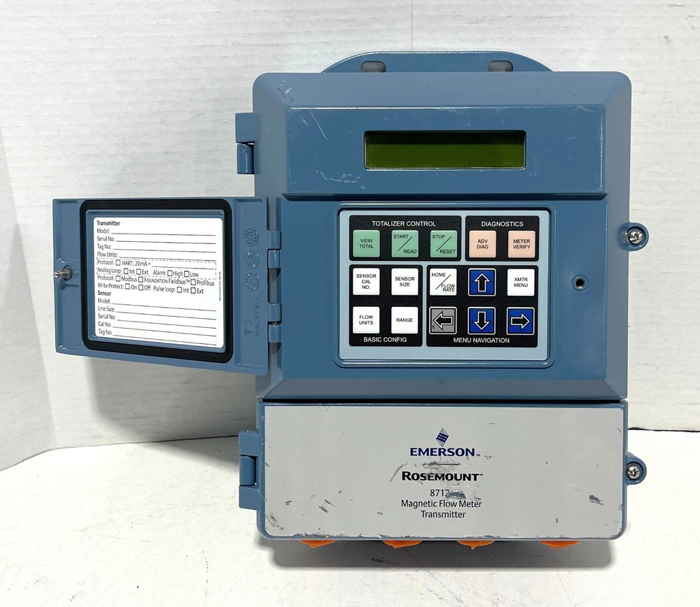 Emerson 8712 Rosemount Magnetic FlowMeter Wall Mount Transmitter No Power