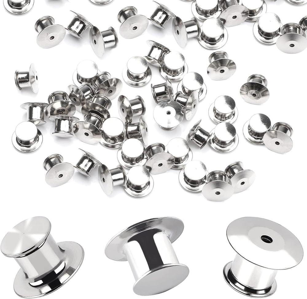Metal Pin Backs Locking Pin Keepers Locking Clasp 30 Pieces