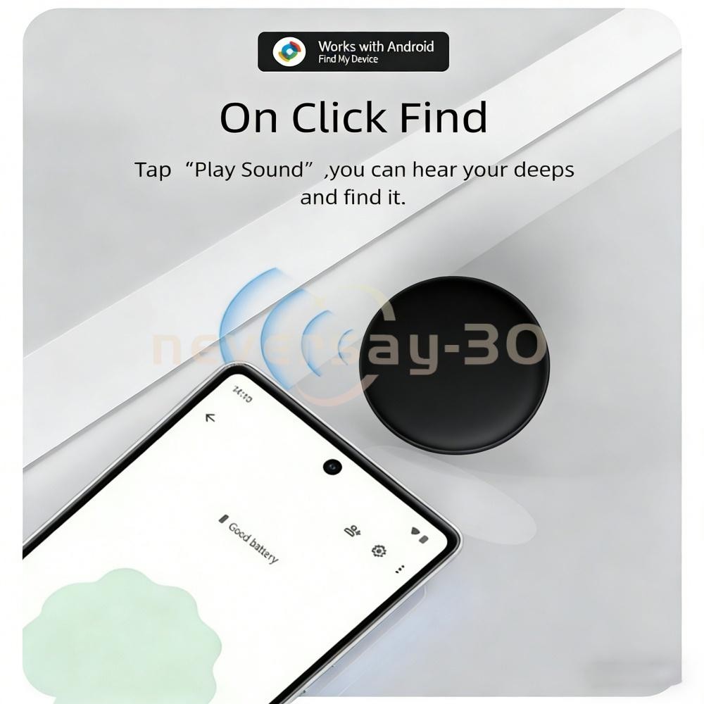 Car Tracker Tag for Android Only, Real Time Car Tracking Device Mini Hidden