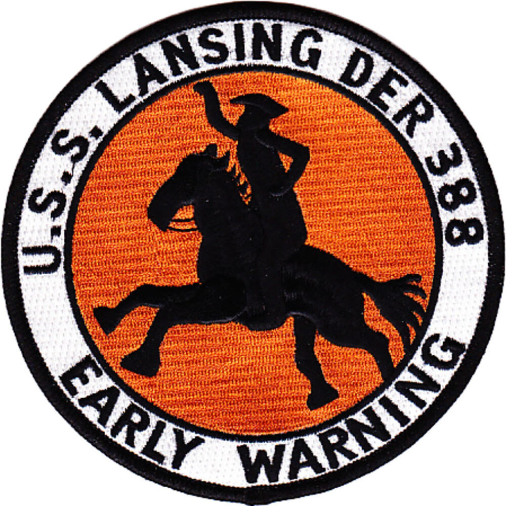 USS Lansing DER-388 Destroyer Ecort Ship Patch