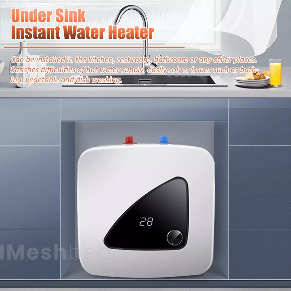 Instant Electric Hot Water Heater Shower Compact Mini-Tank Storage RV 15L 110V