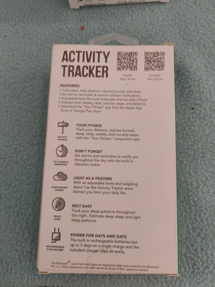 Fitness Tracker GEMS - Bluetooth Activity Tracker (Emerald) Brand New