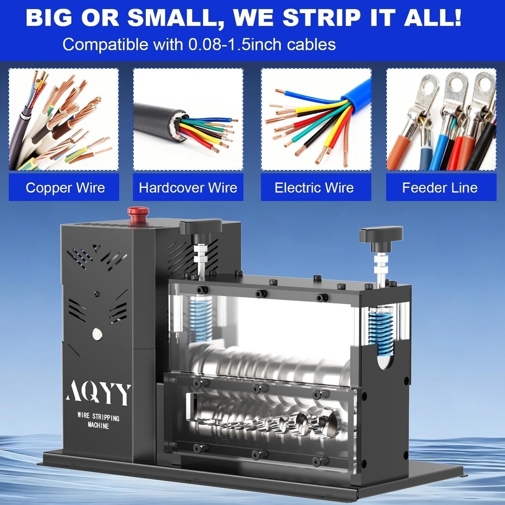 Electric Wire Stripping Machine, 11 Channel Automatic Wire Stripper for 0.08-...