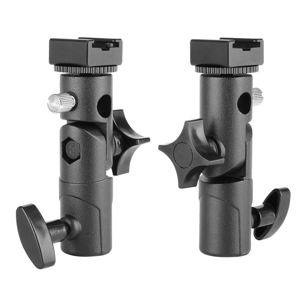 Updated Version Flash Bracket-Light Stand Flash Mount Cold Shoe Flash Stand P...