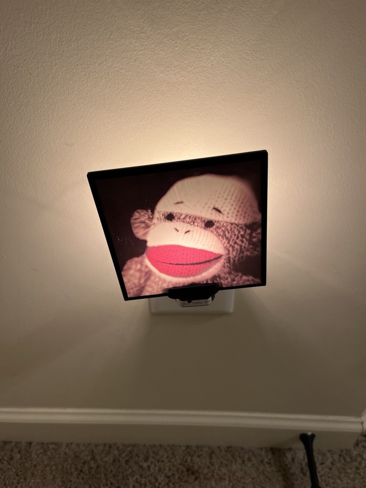 Cracker Barrel Sock Monkey Night Light New
