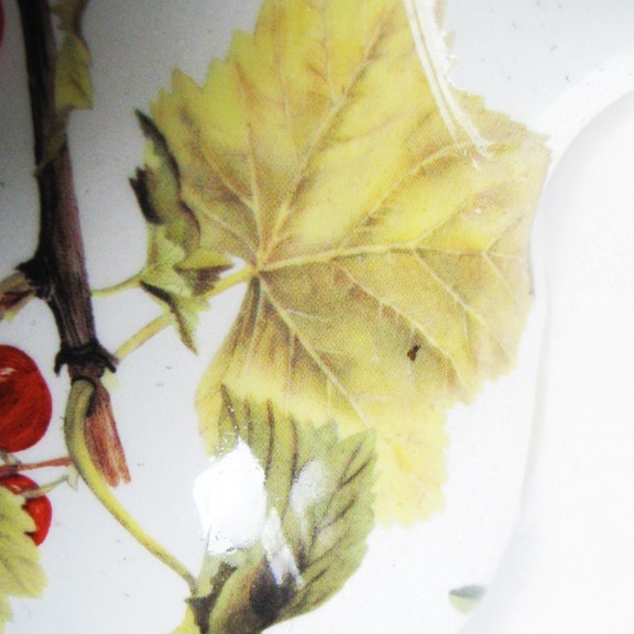 Spode Fruit Haven Liverpool Pitcher Bees Butterfly Fruit, 6.5" Tall Pristine