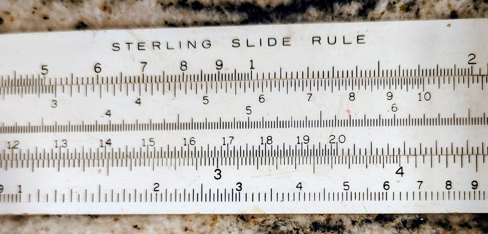 🗽VINTAGE STERLING SLIDE RULE