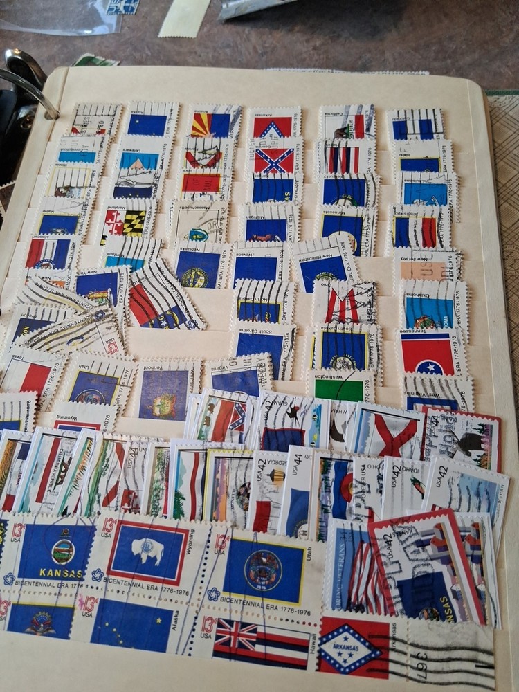 5000 + Stamps Post Marked 1 To 13 Cent