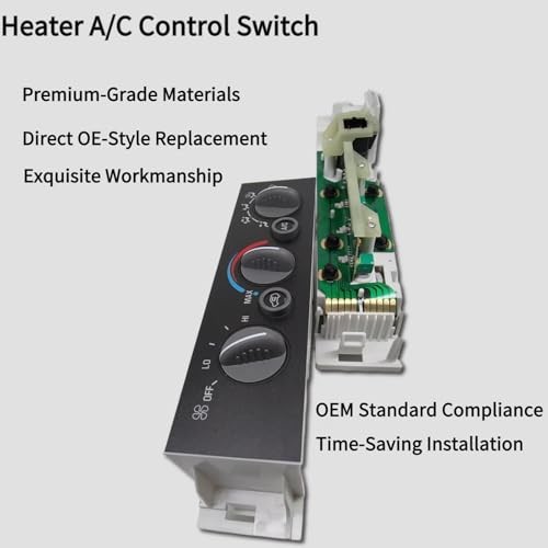 599-007 Climate Control Module A/C Heater Air Conditioning Panel Compatible