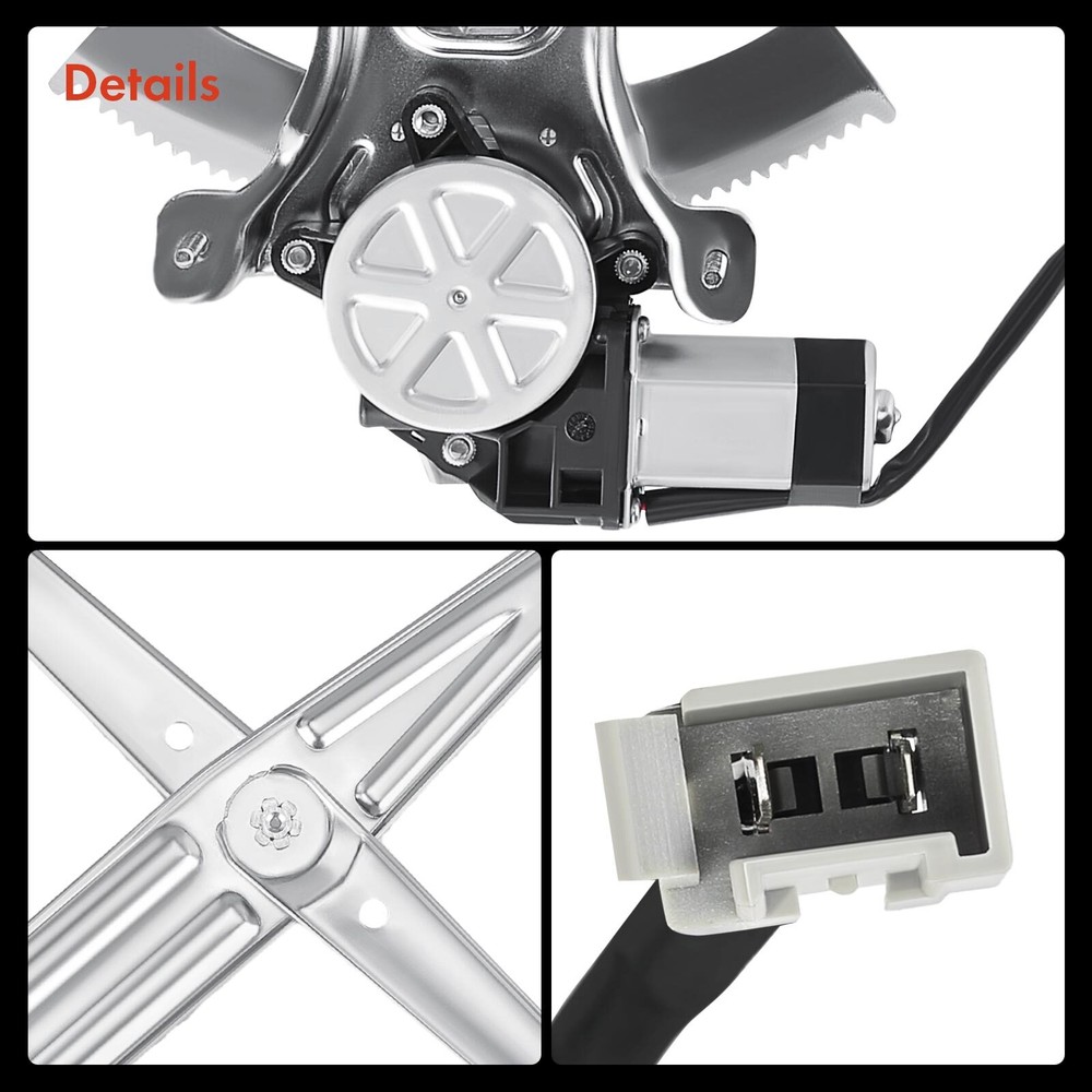 2pcs Window Regulator With Motor for Ford Mustang 1994-2004 Front Left and Right