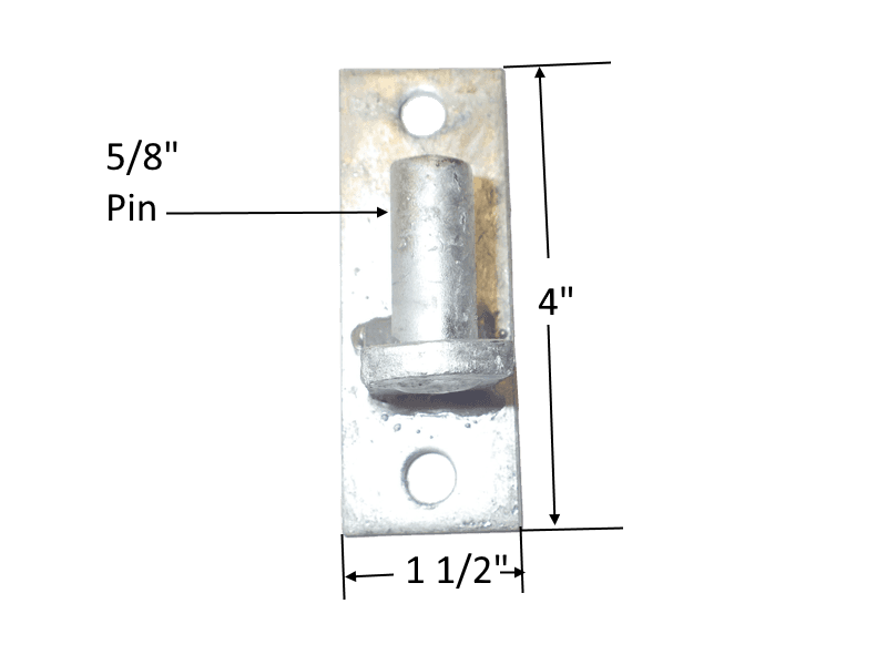 Wall Mount Chain Link Gate Hinge - Flat Back Chain Link Gate Hinge