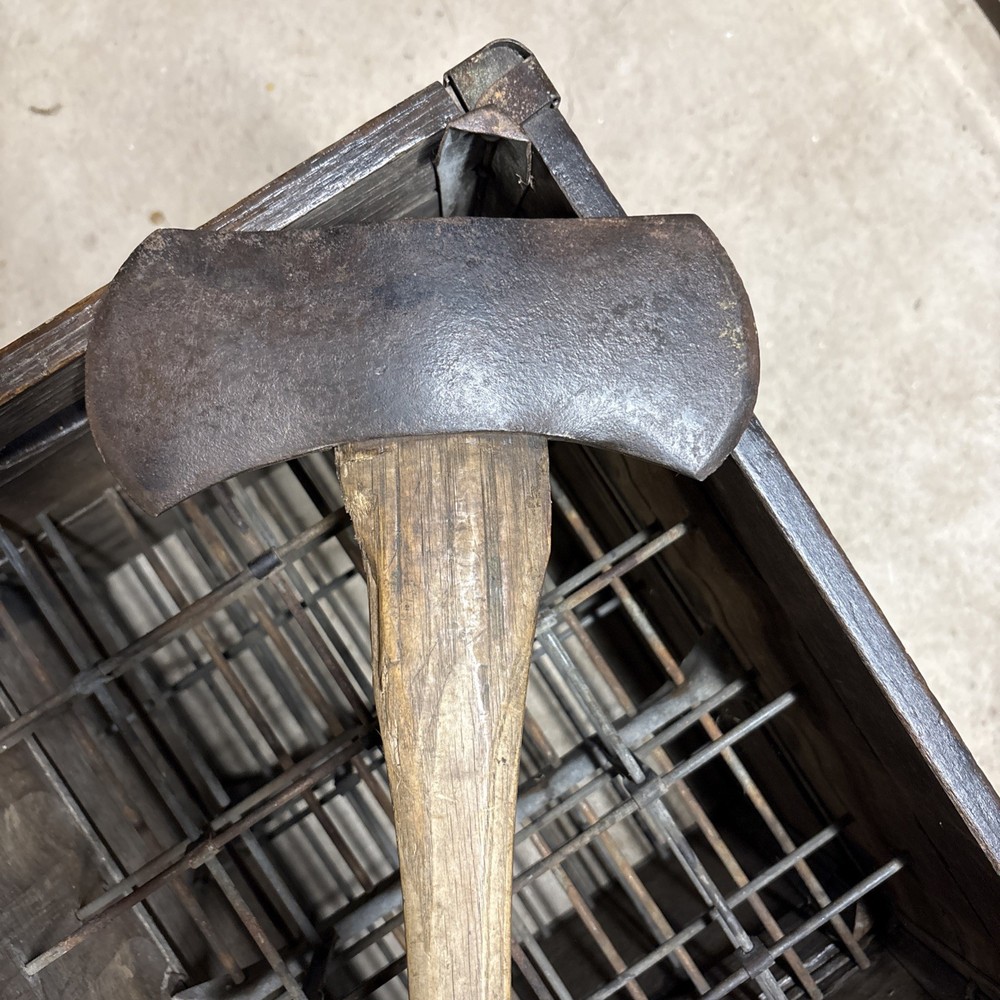 JM Warren Axe Head, Double bit, Embossed axe, Axe Head Only