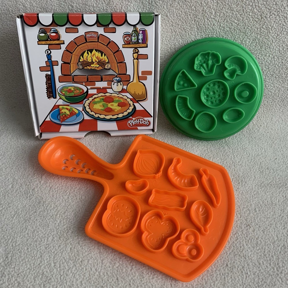 Play-Doh Pizza Maker Mold Tools Pan Paddle Box Accessories