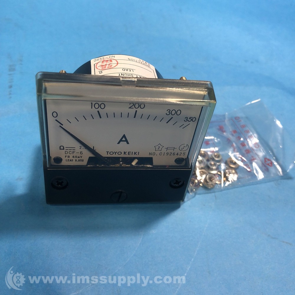 Toyo Keiki DCF-6 Analog Panel Meter FNOB