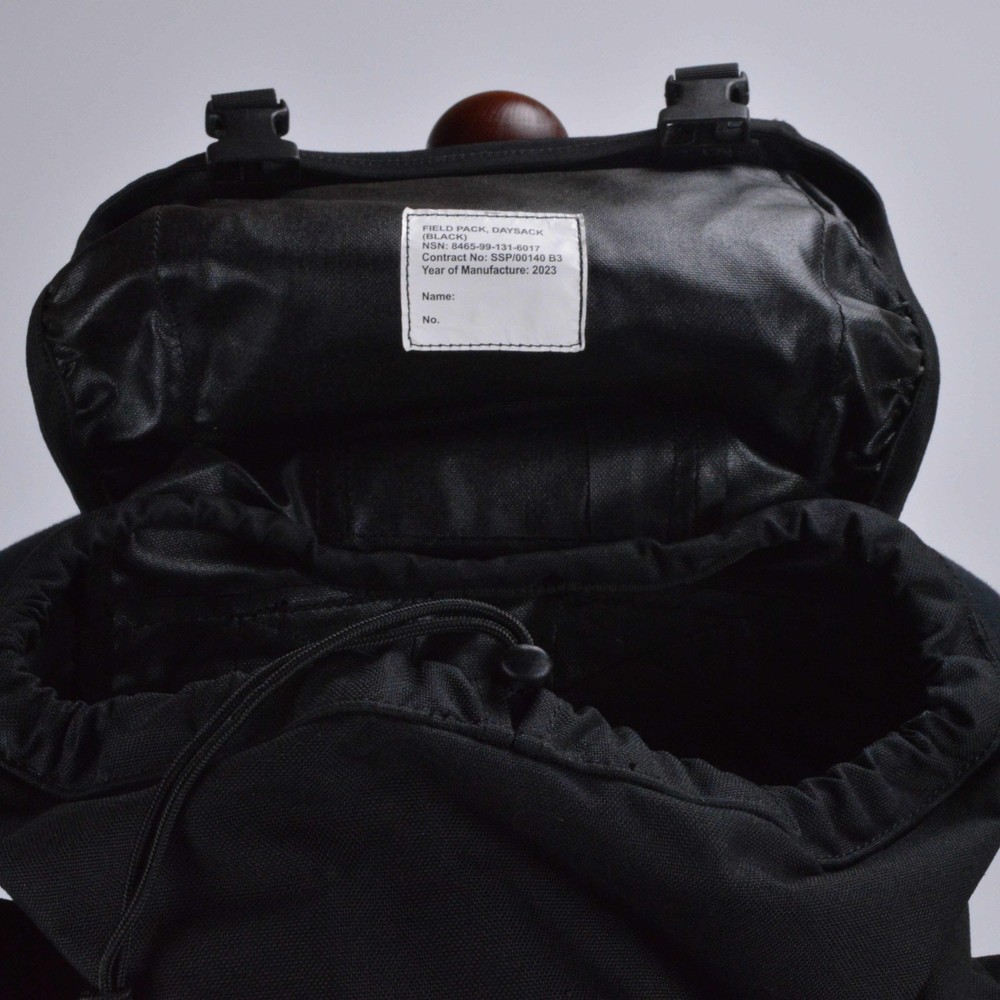 British Army Black Field Pack Daysack Backpack IRR