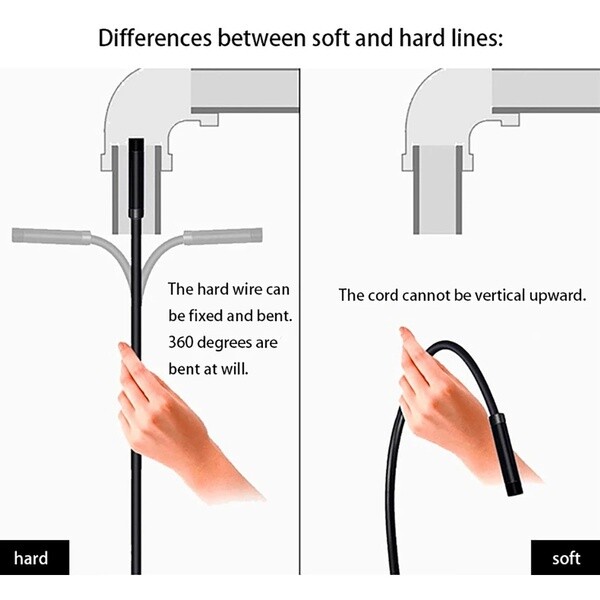 HD USB C Endoscope Type C Borescope Inspection Camera For Android MAC Computer