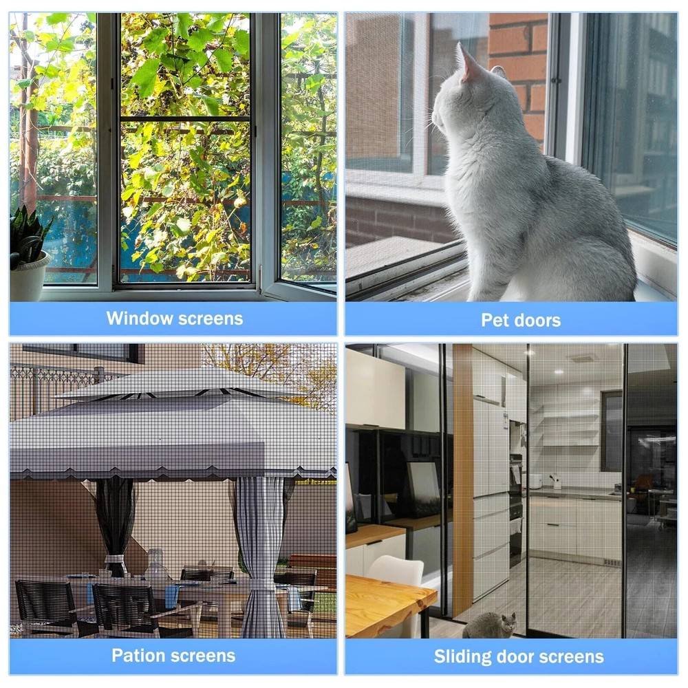 48"x102" Windows Screen Mesh,Fiberglass Window Screen Mesh,Screen Door Mesh