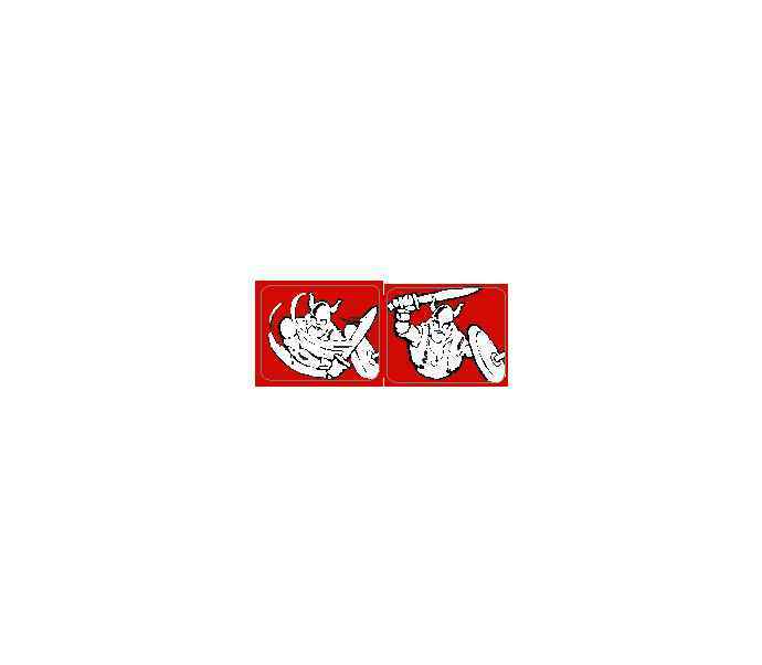 Bally VIKING Pinball Machine Spinner Decal Set