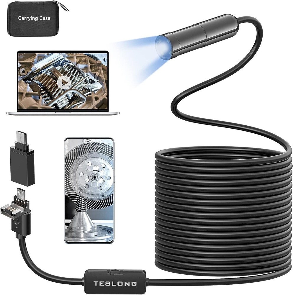 5.0MP HD USB Borescope Inspection Camera Auto-Focus Endoscope for Android
