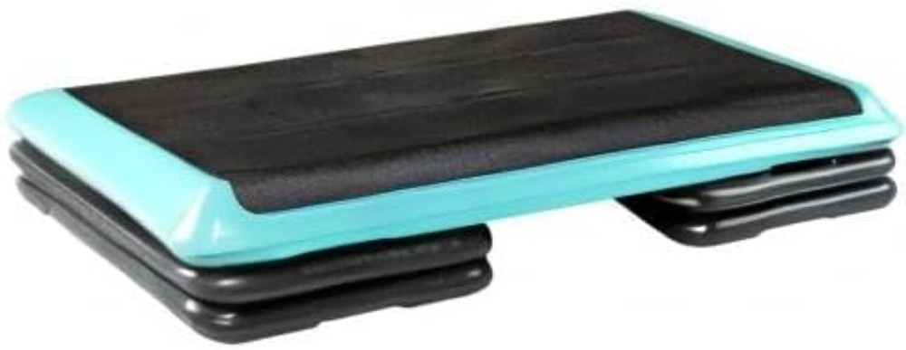 Durable Teal Aerobic Stepper with Nonslip Top - Versatile Home Workout Solution