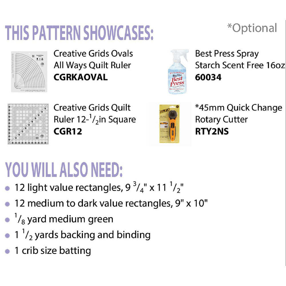 Cut Loose Press, New Leaf Wall Hanging Quilt Pattern