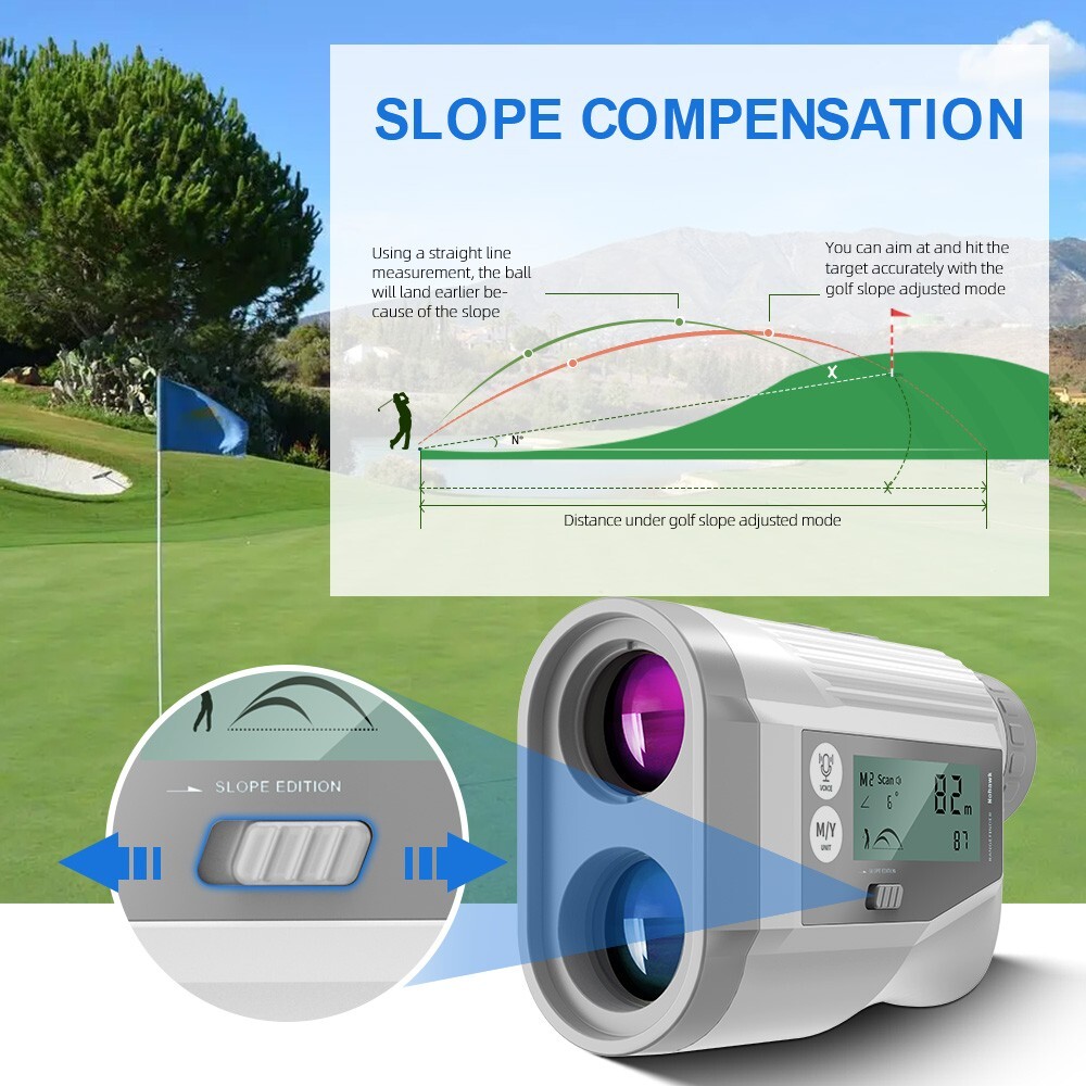Golf Rangefinder with Slope, screen, Pin Lock Vibration